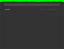 Tablet Screenshot of electronicdatabase.com